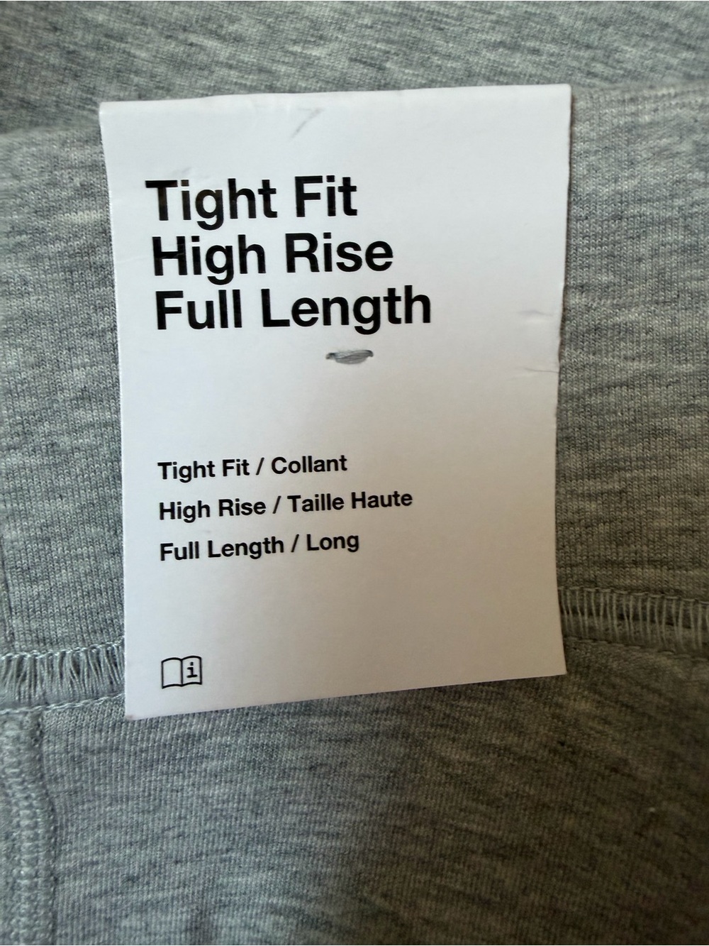 Nike Sportswear Womens Small Grey Tight Fit High Rise Full Length Yoga Pants NWT - Picture 6 of 13